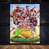 Football Stars - Artwork - Premium Wall Art