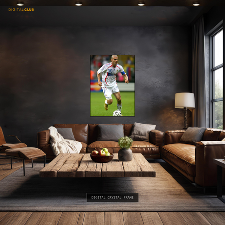 Zidane Football Legend Premium Wall Art