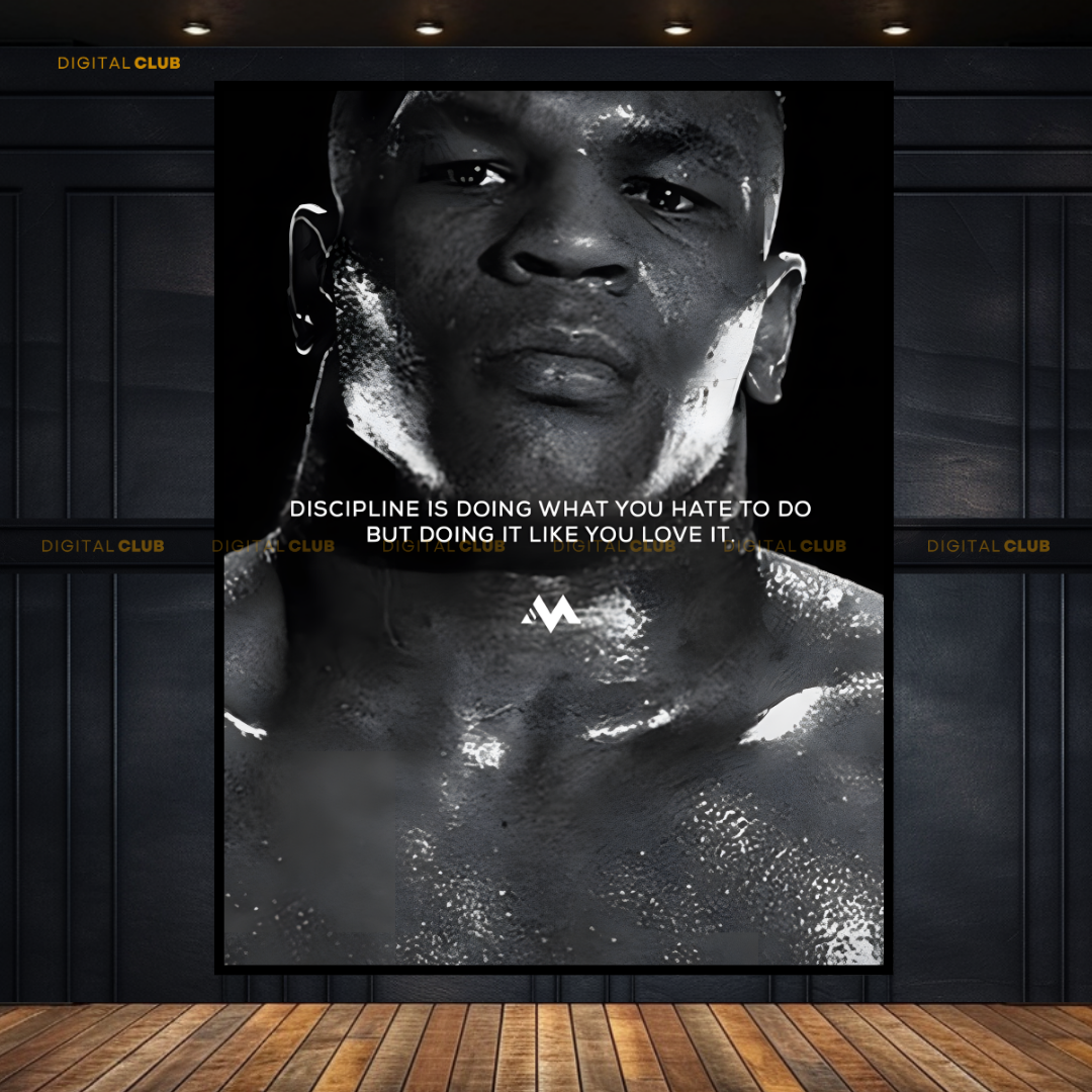 Mike Tyson Iron Fist Quote - Premium Wall Art