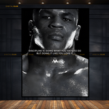 Mike Tyson Iron Fist Quote - Premium Wall Art