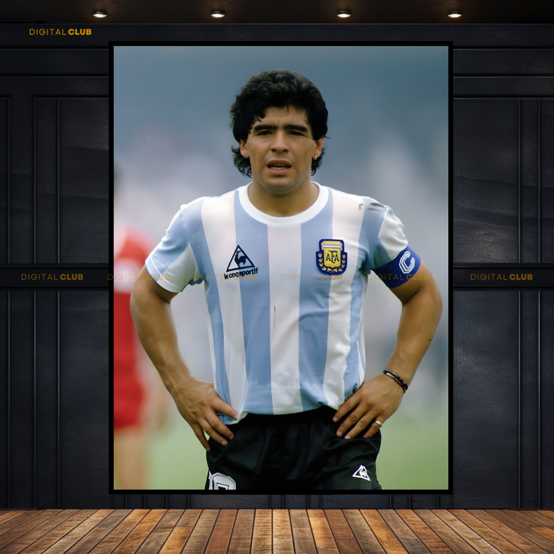 Maradona Argentinian Forward Premium Wall Art