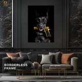 Gangster DOG - Premium Wall Art