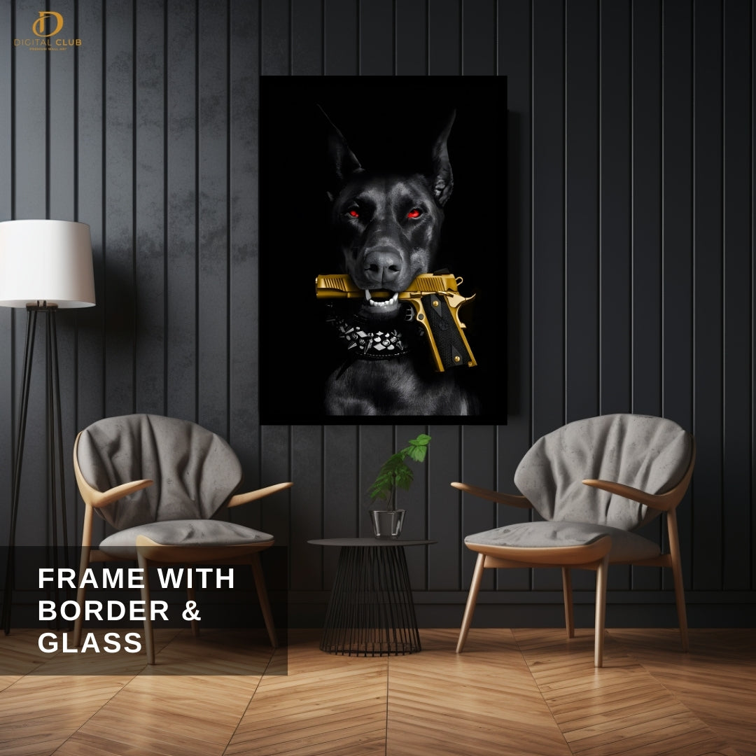 Gangster DOG - Premium Wall Art