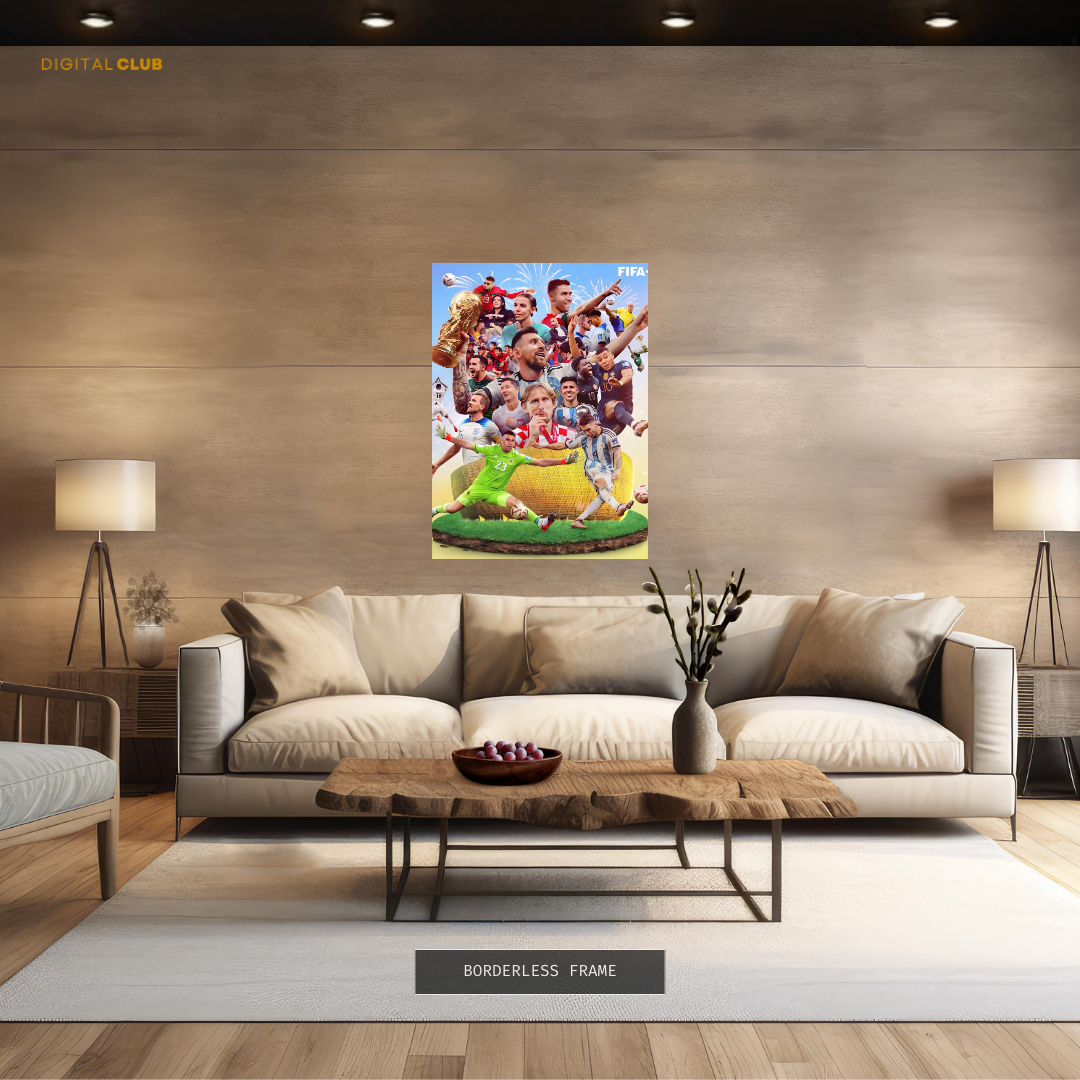 Football Stars - Artwork - Premium Wall Art