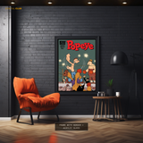 Popeye in the Boxing Ring Premium Wall Art