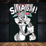 Looney Toons Bugs Bunny Smash Premium Wall Art