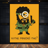 Kitne Minions The - Urdu Quote - Premium Wall Art