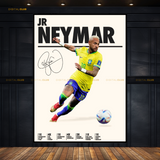 Neymar Jr Signed Artwork - Premium Wall Art