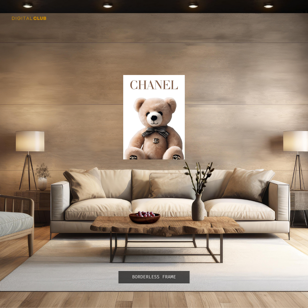 CHANEL Teddy Bear Premium Wall Art