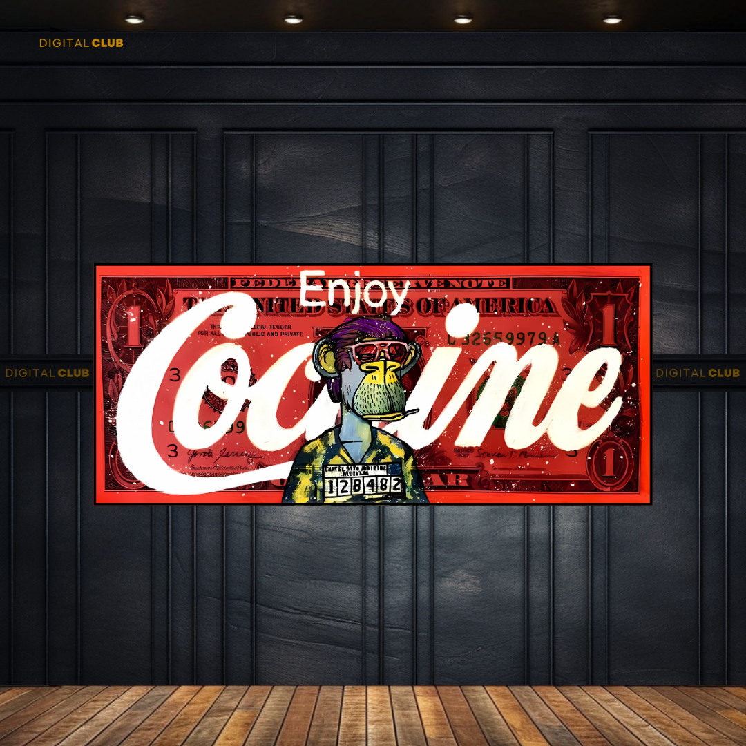 Enjoy Cocaine - Ultra-Wide Wall Art