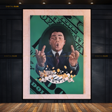 The Wolf of Wall Street Wolfie Movie Premium Wall Art