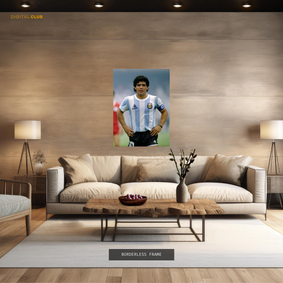 Maradona Argentinian Forward Premium Wall Art