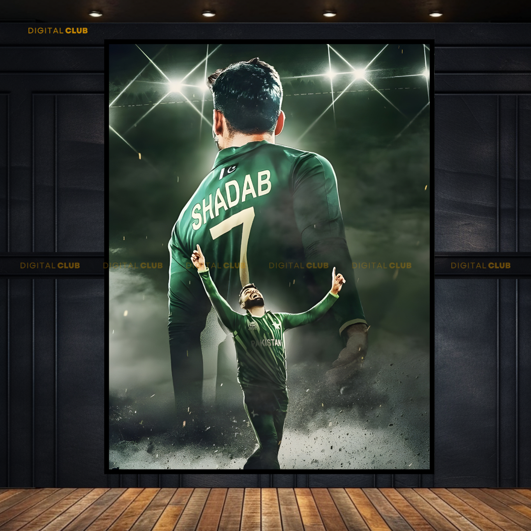 Shadab Khan Pakistan Artwork Premium Wall Art