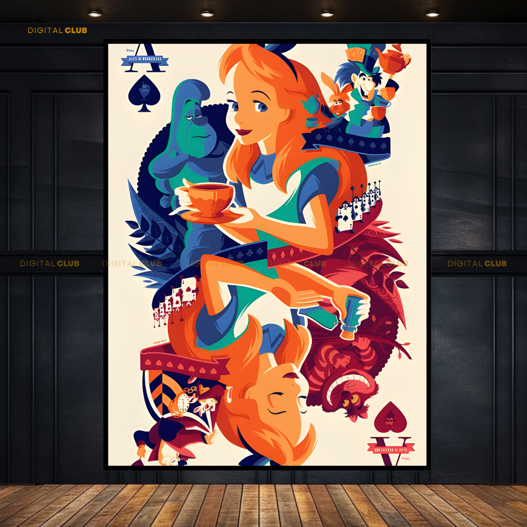 Alice in the Wonderland Disney Premium Wall Art