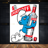 Smurfnoff - Funny Artwork - Premium Wall Art