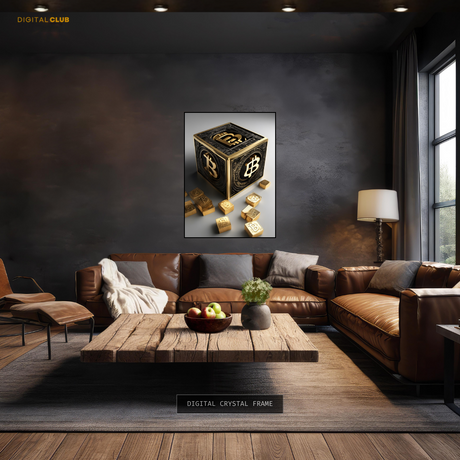 Bitcoin BTC 1 - Crypto - Premium Wall Art