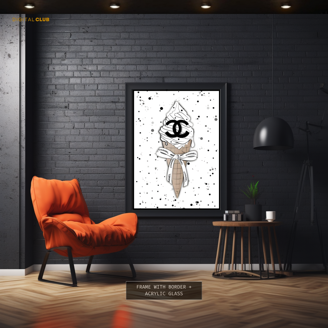 Chanel Ice Cream - Artwork - Premium Wall Art