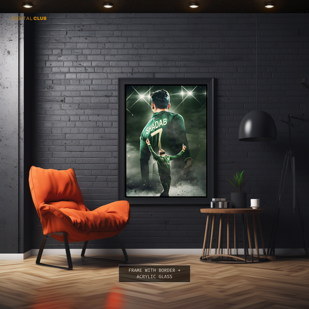 Shadab Khan Pakistan Artwork Premium Wall Art