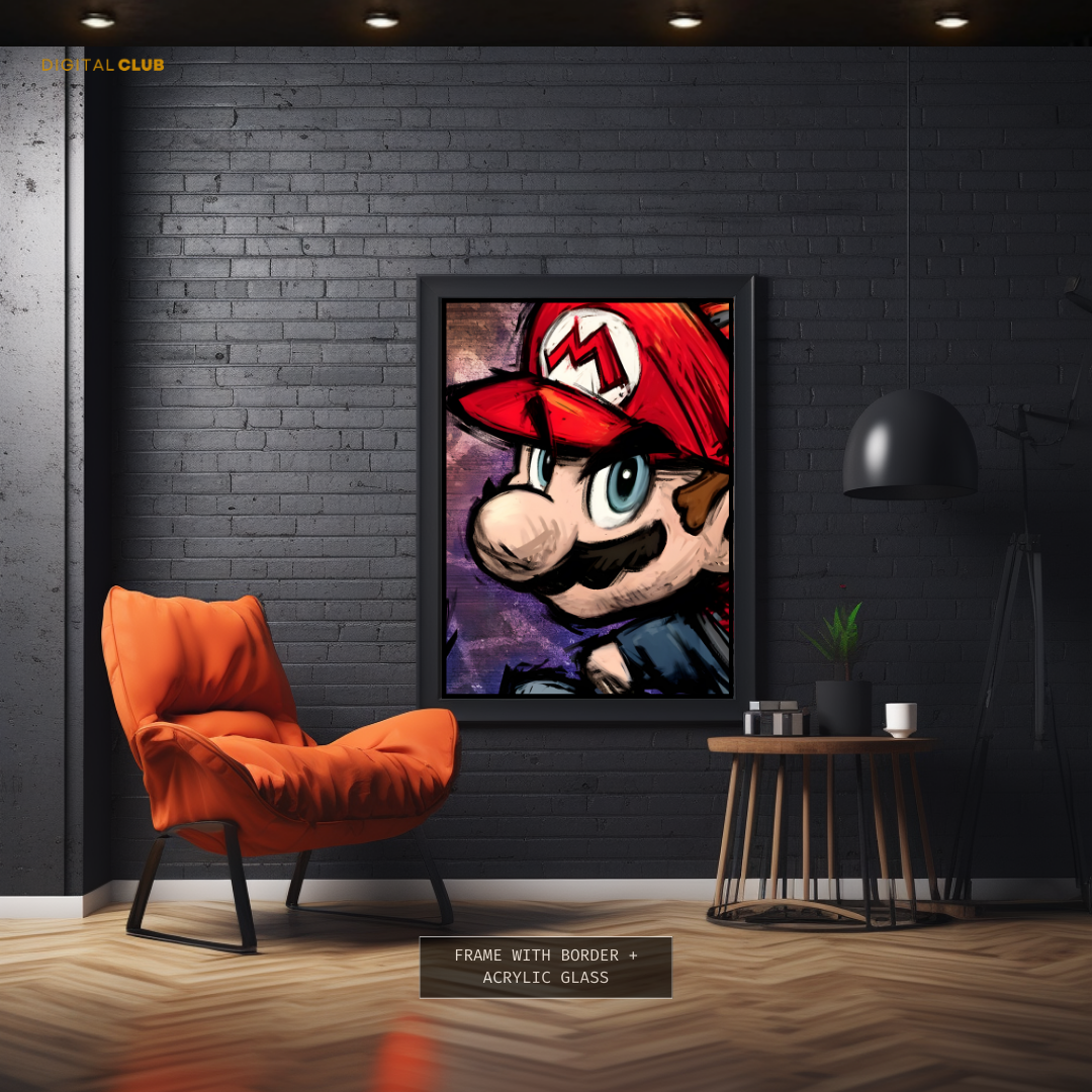 Super Mario - Artwork - Premium Wall Art