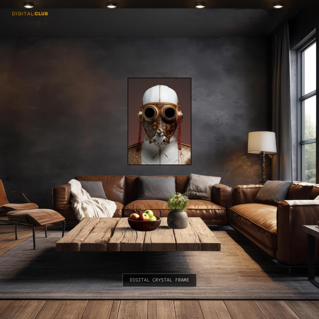 Louis Vuitton Leather Mask & Jacket Premium Wall Art