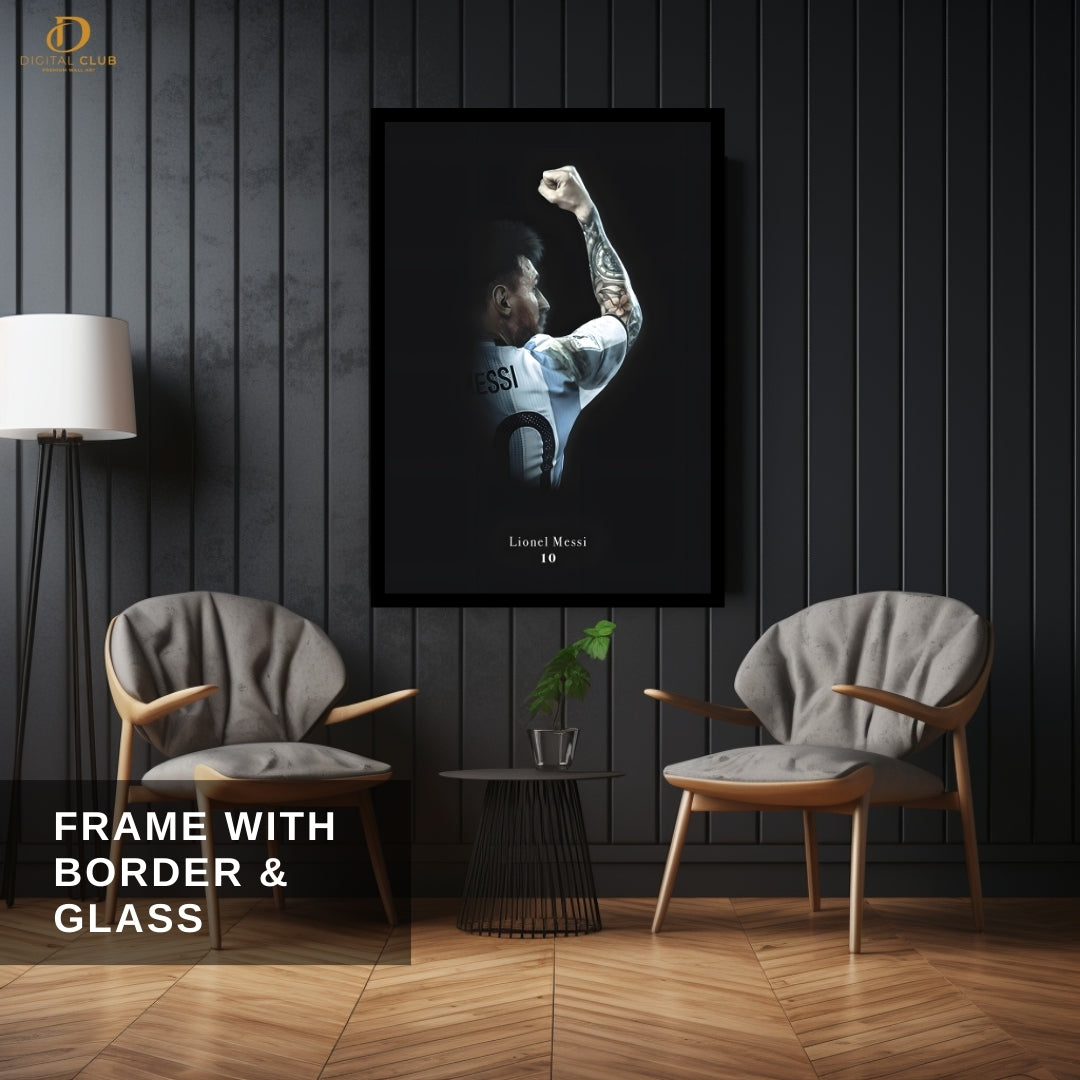 Lionel Messi 4 - Football - Premium Wall Art