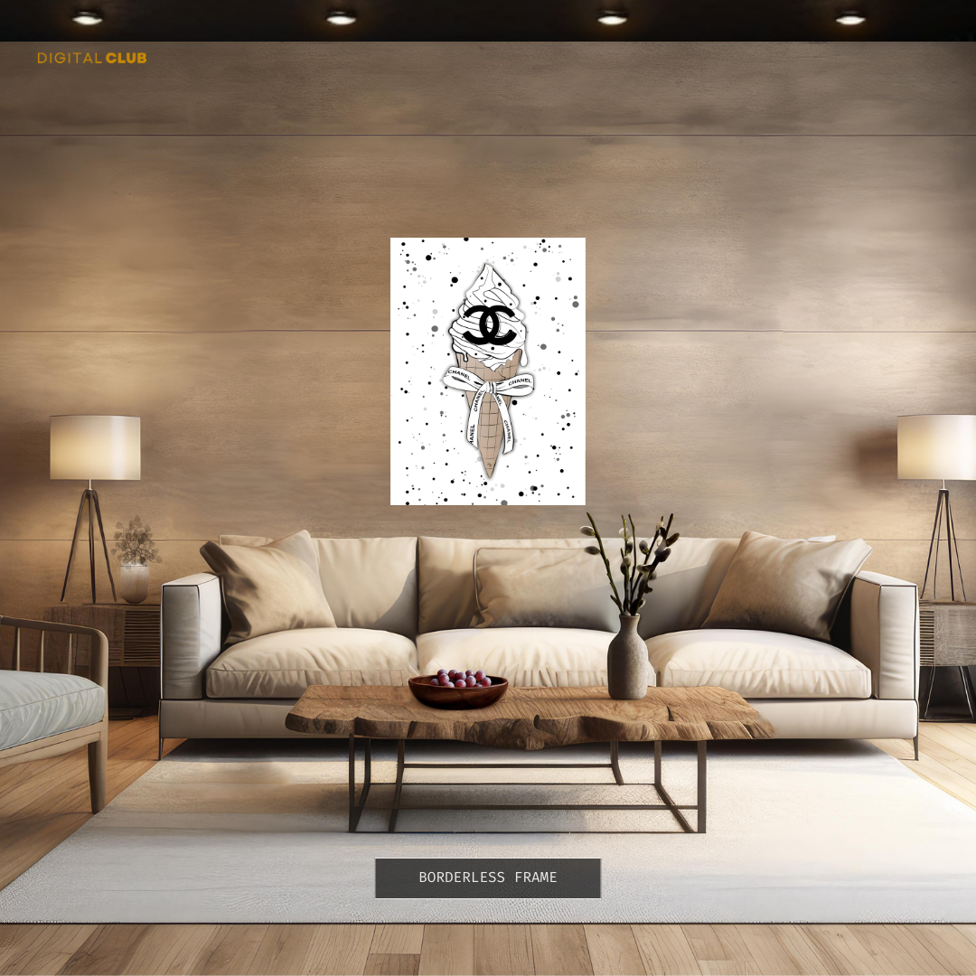 Chanel Ice Cream - Artwork - Premium Wall Art