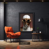 Louis Vuitton Leather Mask & Jacket Premium Wall Art