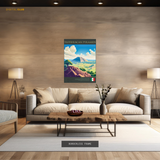 Teotihuacan Pyramids Mexico Premium Wall Art