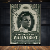 The Wolf of Wall Street Dollar Bill Movie Premium Wall Art