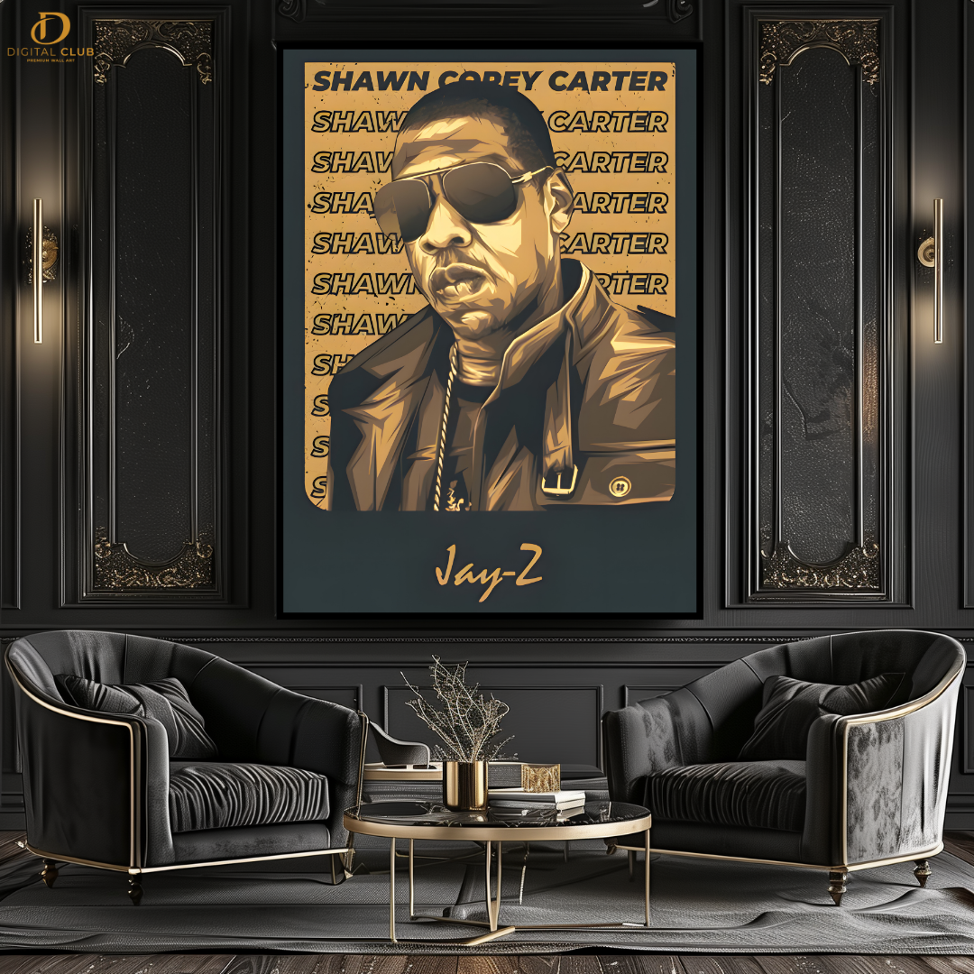 Jay Z - Music Artist - Premium Wall Art