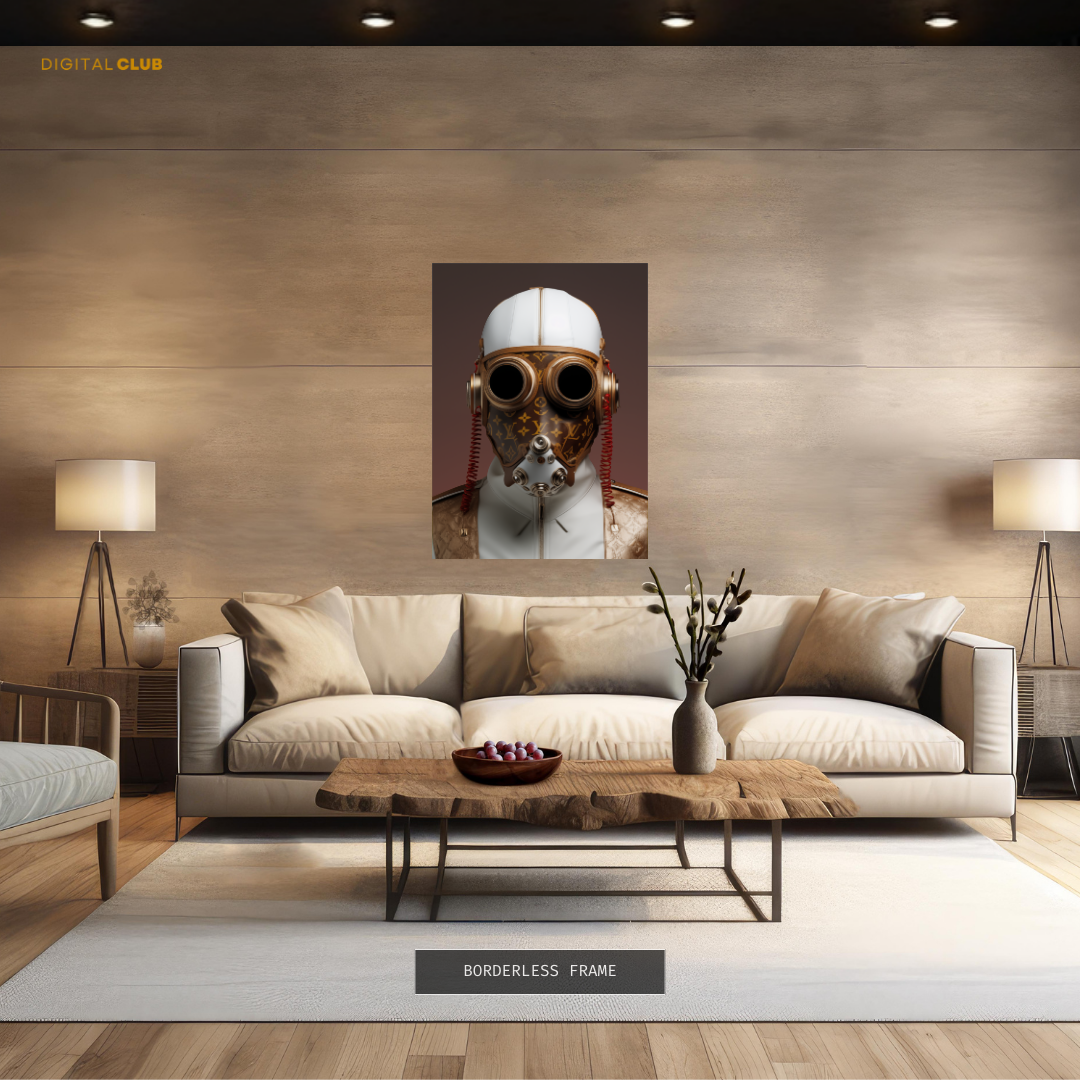 Louis Vuitton Leather Mask & Jacket Premium Wall Art