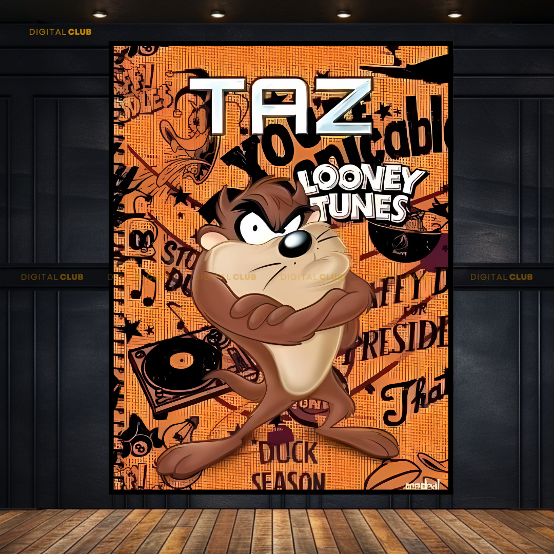 TAZ - Looney Tunes - Premium Wall Art