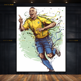 Ronaldo - Brazil Football - Premium Wall Art