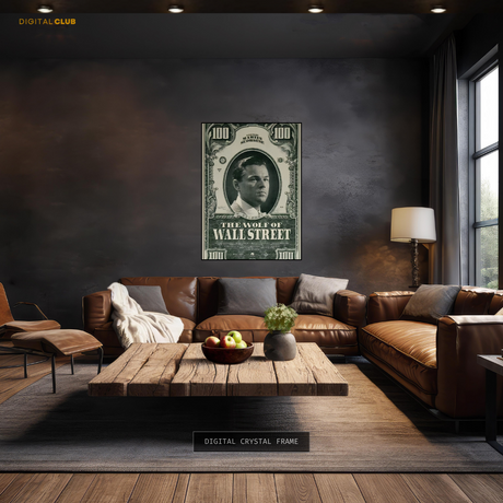 The Wolf of Wall Street Dollar Bill Movie Premium Wall Art