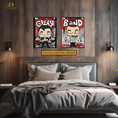 Grease x Bond - Funko Art - 2 Panel Wall Art