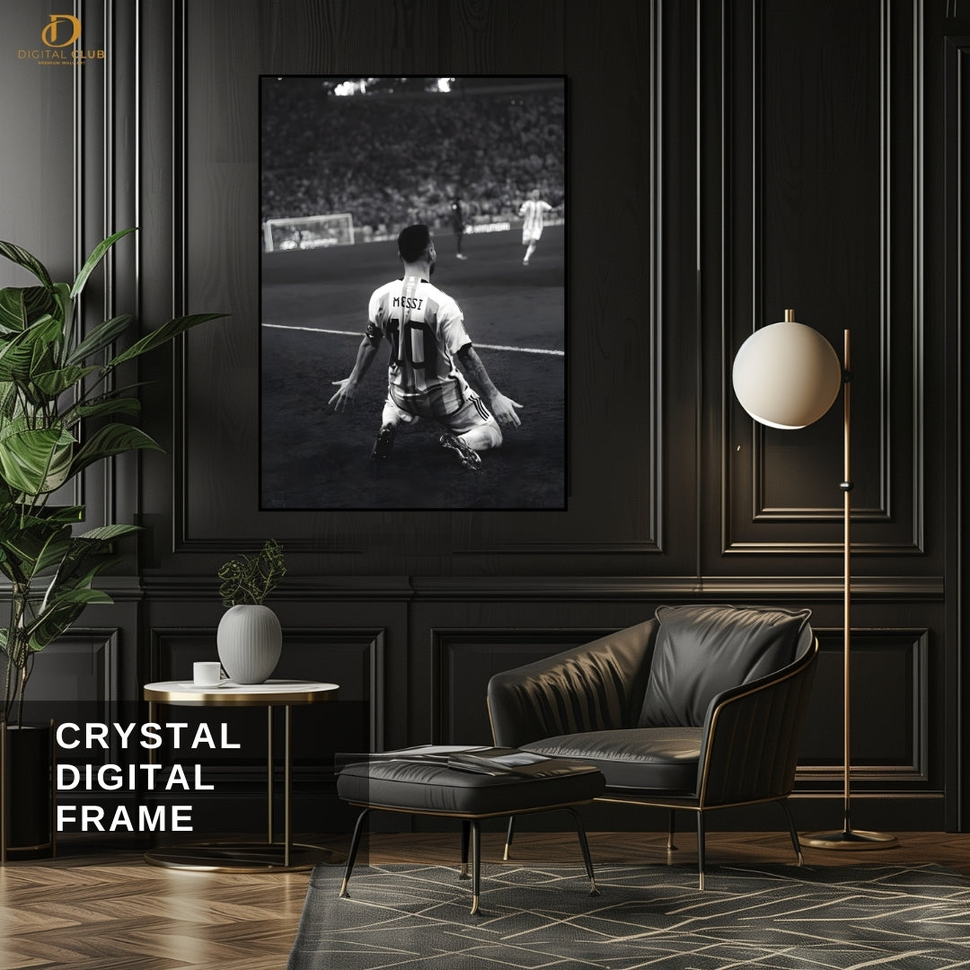 Lionel Messi 5 - Football - Premium Wall Art