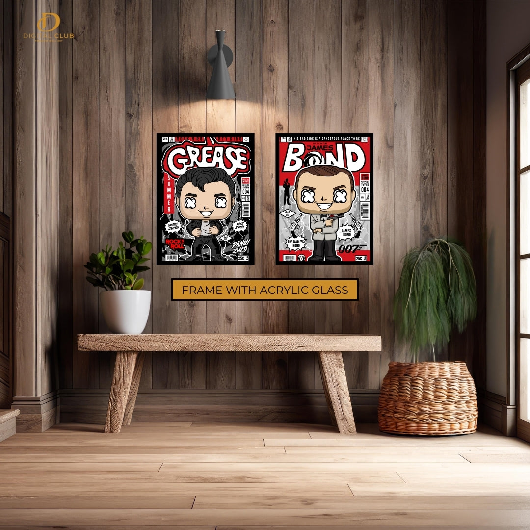 Grease x Bond - Funko Art - 2 Panel Wall Art