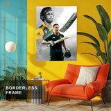 AB De Villiers - Cricket - Premium Wall Art