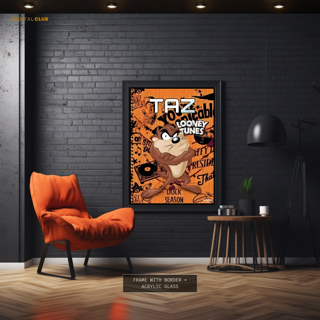 TAZ - Looney Tunes - Premium Wall Art