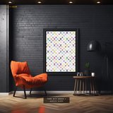 Louis Vuitton Logo Colourful Premium Wall Art