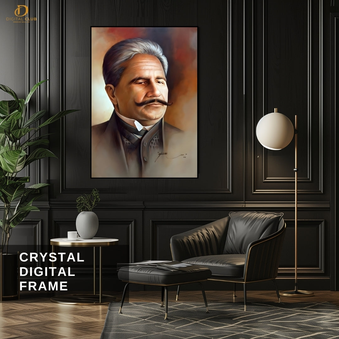 Dr Allama Iqbal - Poet - Premium Wall Art