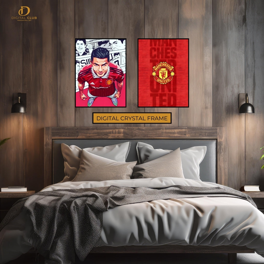 Cristiano Ronaldo Man Utd - 2 Panel Wall Art