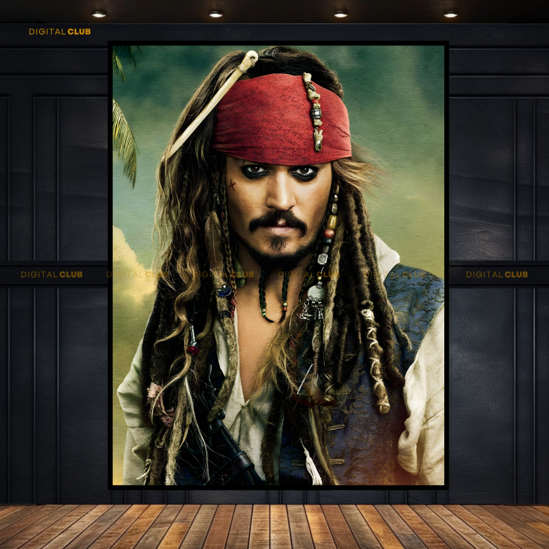 Johnny Depp Pirates of the Caribbean Premium Wall Art