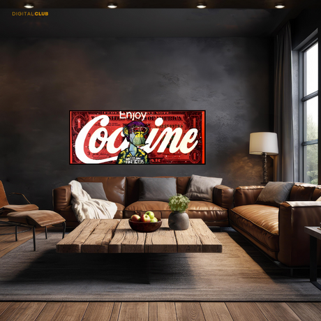 Enjoy Cocaine - Ultra-Wide Wall Art