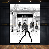 Chanel Boutique - Artwork - Premium Wall Art