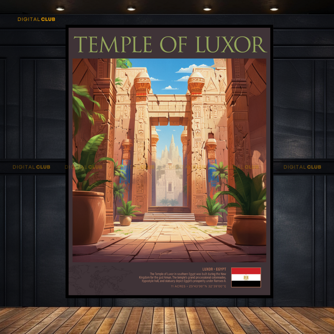 Temple of Luxor EGYPT Premium Wall Art