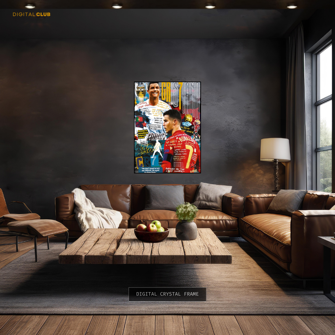 Cristiano Ronaldo POP Art - Football - Premium Wall Art