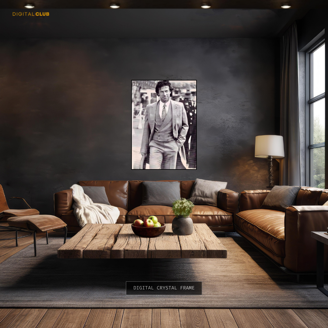 Imran Khan Black & White Premium Wall Art