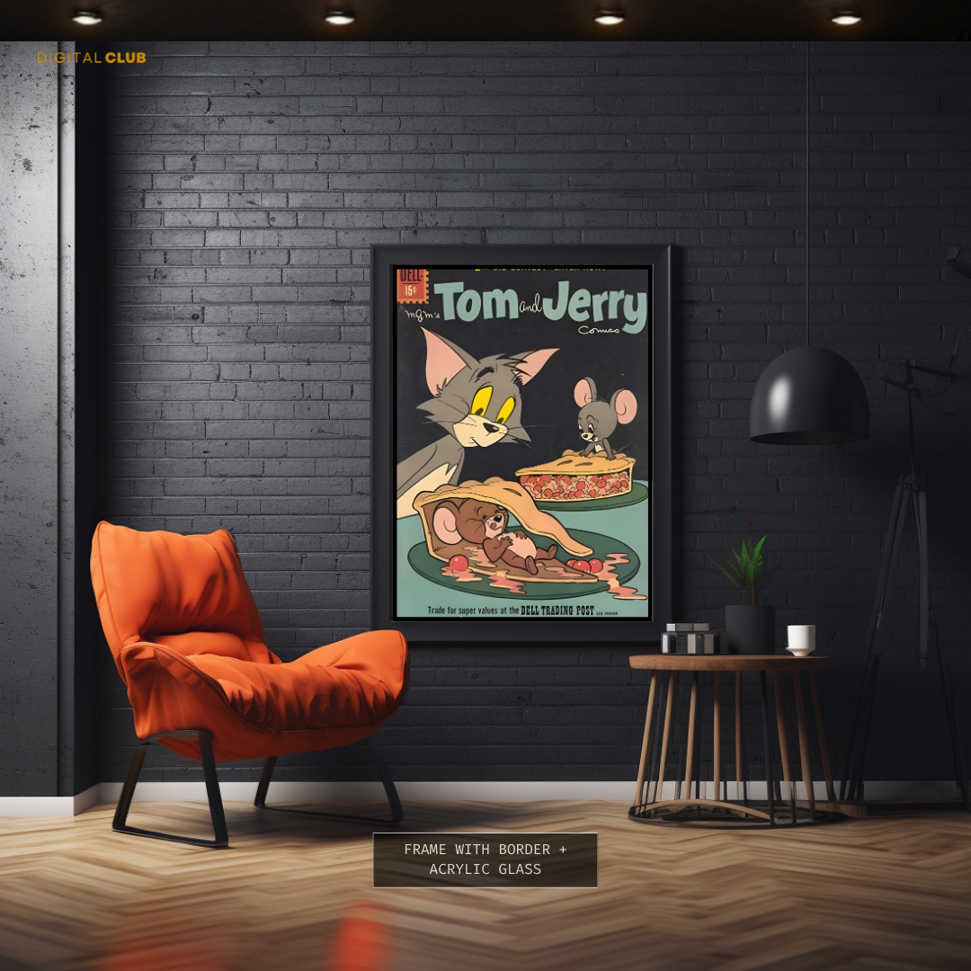 Tom & Jerry Cartoon Premium Wall Art