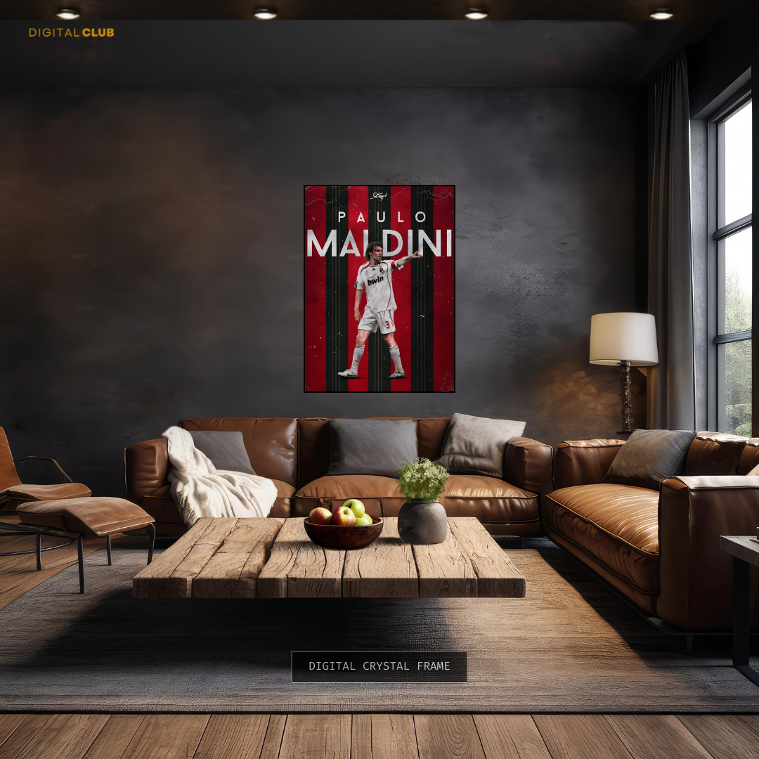 Paulo Maldini Football Premium Wall Art